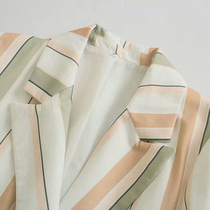Women's Summer New Product Striped Casual Suit Jacket