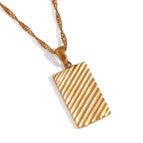 Rectangular Gold Twill