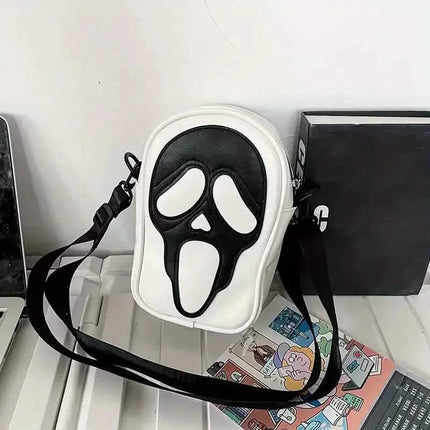 Ghost Skull Pattern Shoulder Bag