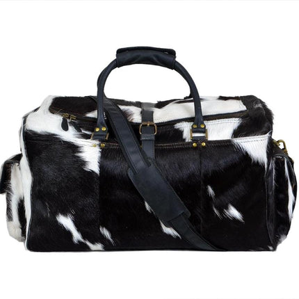 Cowhide Hair on Leather Travel Bag