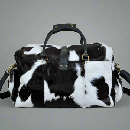 Cowhide Hair on Leather Travel Bag