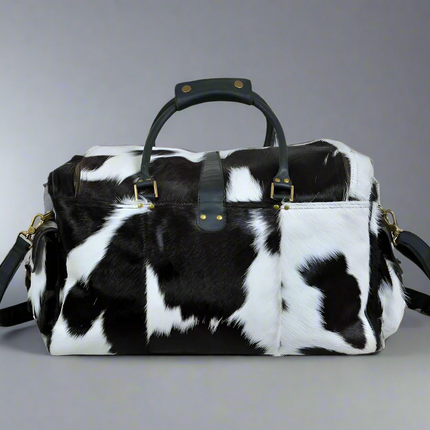 Cowhide Hair on Leather Travel Bag