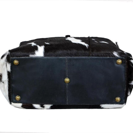 Cowhide Hair on Leather Travel Bag