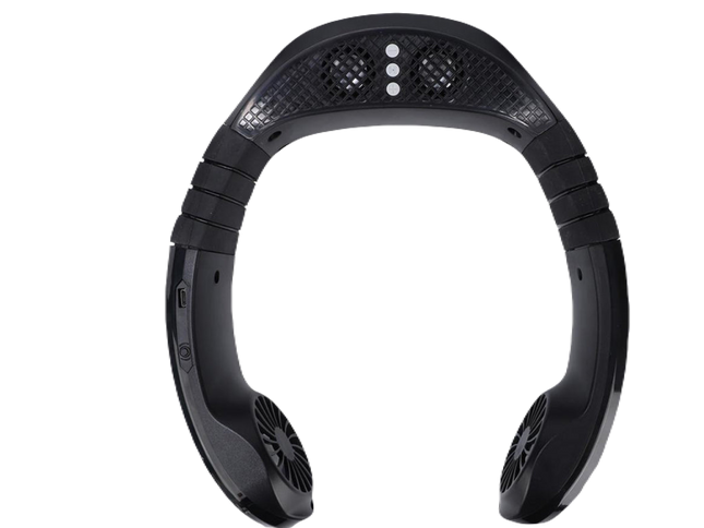 Portable sports phone Bluetooth music neck fan