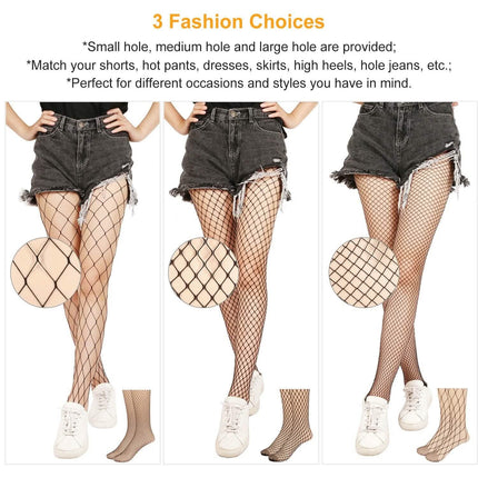 High Waist Pantyhose Stretchy Mesh Hollow Out Stockings