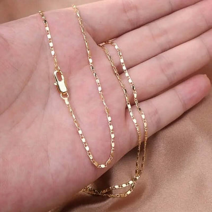 Italian 18K Gold Plated Punk Chain Necklace