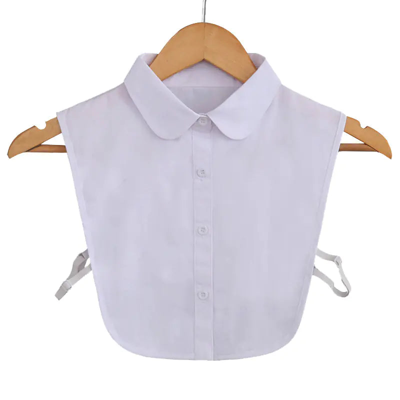 2023 Women's White Shirt Faux Collar Accessory