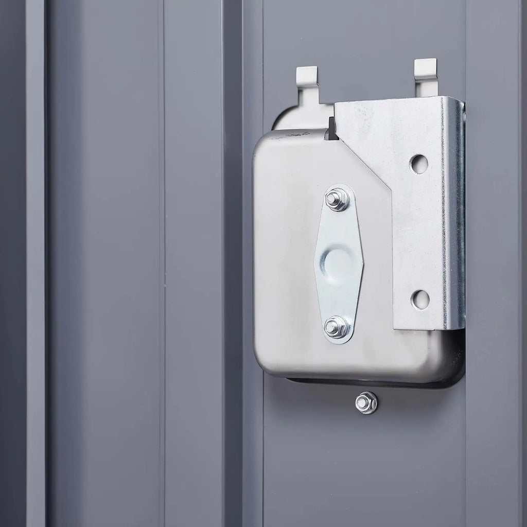 3 Employee Metal Lockers With 72 Inch High Locks, Home Gym Office, School Garage Lockers, Gray