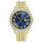 Gold with Blue Face
