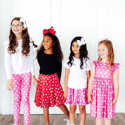 Pink Polka Dots Leggings