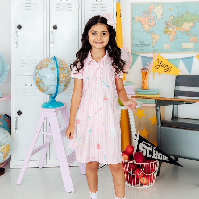 Gold Star Girl S/S Polo Dress