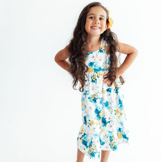 Blooming Buttercups Ruffle Maxi Dress