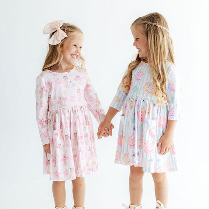 Pawsitively Spooky L/S Pocket Twirl Dress