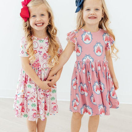 Once Upon a Castle Flutter Sleeve Twirl Dress