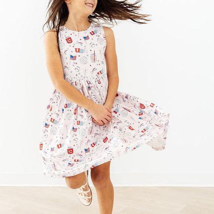 Born in the USA Tank Twirl Dress