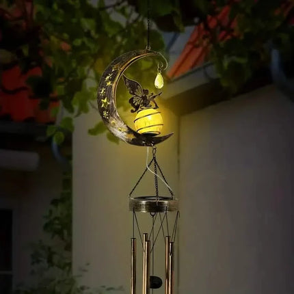 Moon Fairy Solar Wind Chimes Outdoor