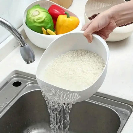 Multi-Use Food Safe Rice Washing Bowl
