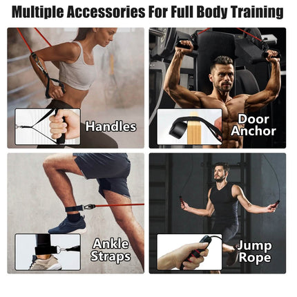 Multifunctional Push Up Board Home Strength Training Equipment with 15 Fitness Accessories