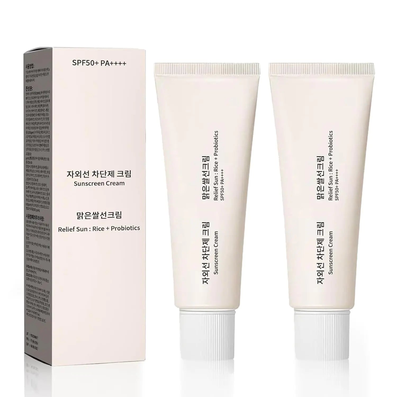 Aethra 2 PCS Korean Skin Care Solution for All Skin Types S-P-F50 +PA++++ SP50+++Korean Skin Care Solution for All Skin Types