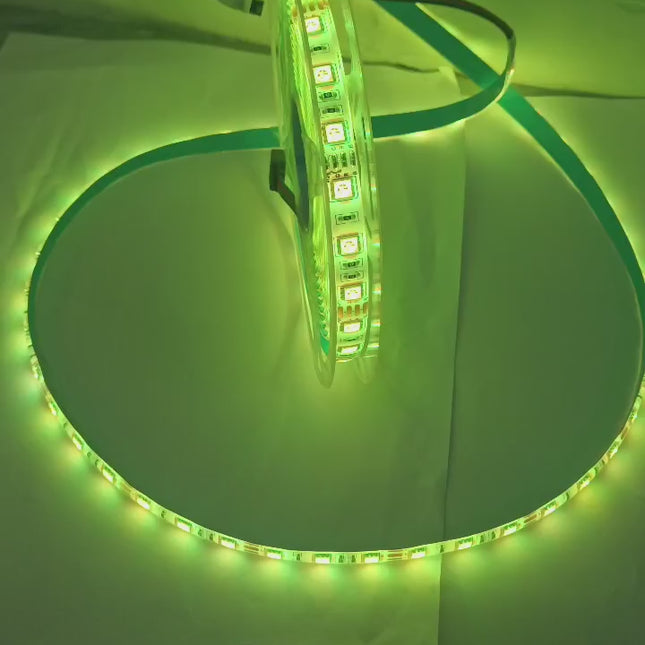RGB LED Strip Light 5050 5M IP65 Waterproof 12V DC 60 LEDs/M Remote