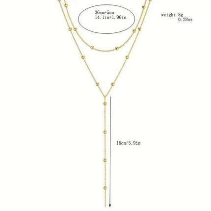 Sexy Tribal Style Iron Chain with Dangling Tassel Pendant