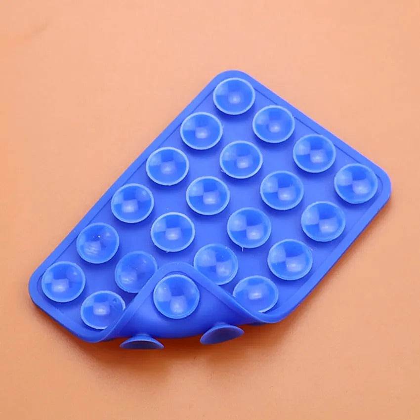 2pcs Double-Sided Silicone Phone Wall Mount with Suction Grip