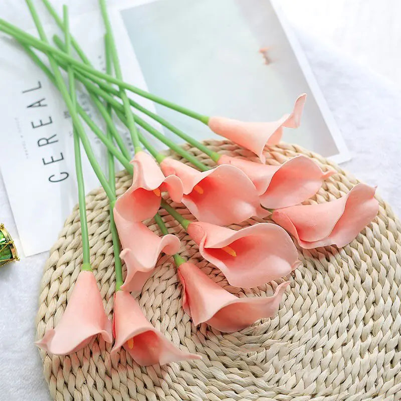 Artificial Calla Lily Decor for Living Room & Dining Table