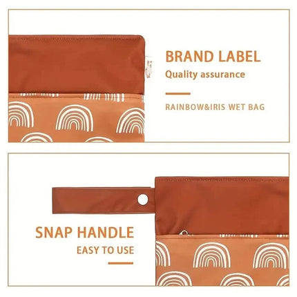 Waterproof Reusable Wet Bag Wet Dry Bags For Cloth Diapers & Breast Pump Parts