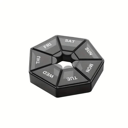 Weekly Rainbow Pill Box - 7-Grid Thickened Pill Storage Box