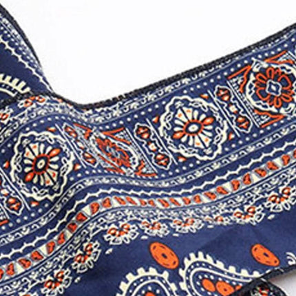 Women's Jumpsuit Pocket Print Geometric Square