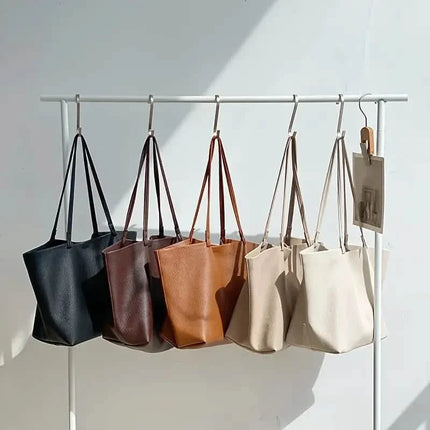 Women's Large Totes PU Leather Shoulder Bag Soft Purse Hobo Handbag Casual Top Handle Bag For Travel Work