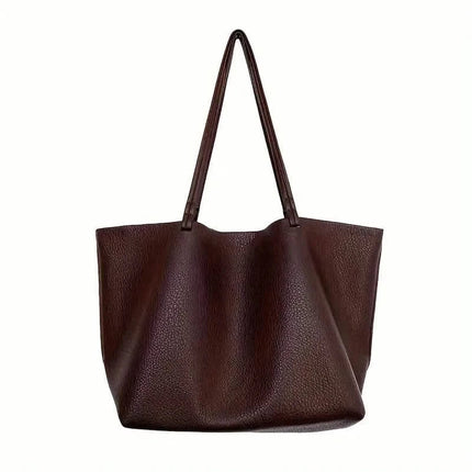 Women's Large Totes PU Leather Shoulder Bag Soft Purse Hobo Handbag Casual Top Handle Bag For Travel Work