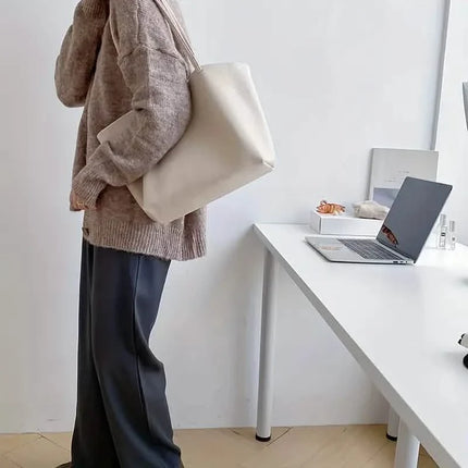 Women's Large Totes PU Leather Shoulder Bag Soft Purse Hobo Handbag Casual Top Handle Bag For Travel Work