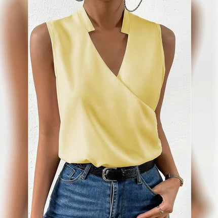 Women's Tank Top Plain Sleeveless V Neck