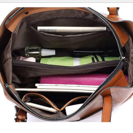 Women's Tote Shoulder Bag PU Leather