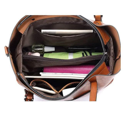 Women's Tote Shoulder Bag PU Leather