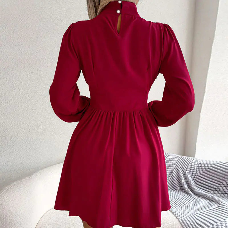 2023 Spring New Women's Elegant Solid Color Dress